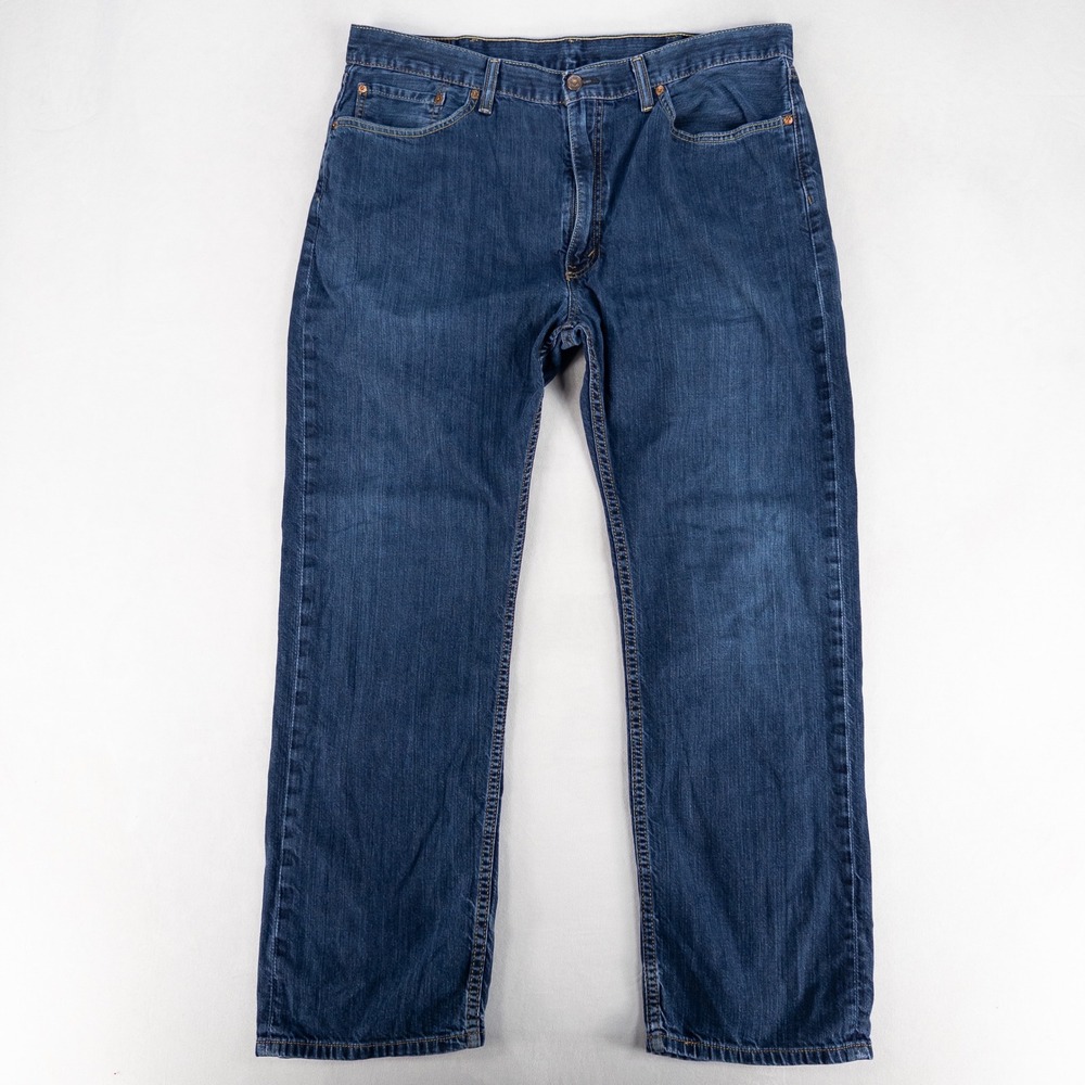 Levi's Mens 505 Regular Fit Jeans 40x32 Blue Straight Leg Denim 5 Pocket Classic